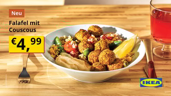 Falafel mit Couscous.