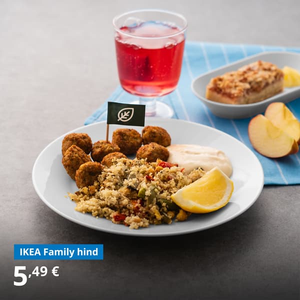 Falafelid 8tk + Rootsipärane õunakook + külm jook