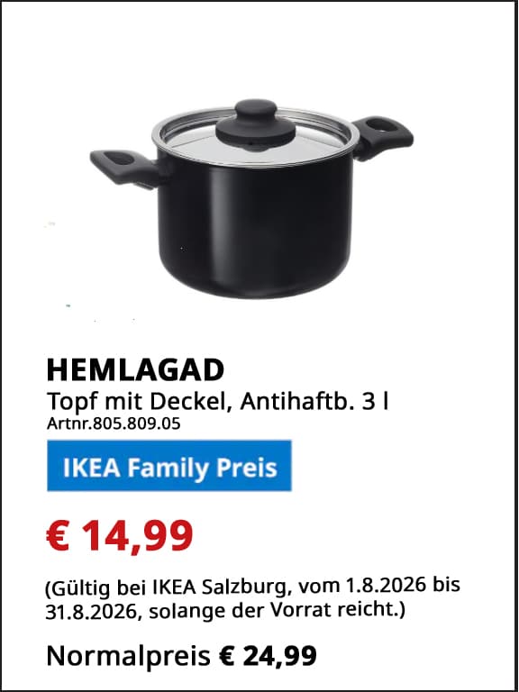Family Angebot Salzburg August