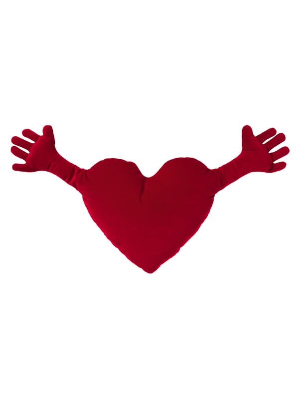 FAMNIG HJÄRTA Coussin, rouge