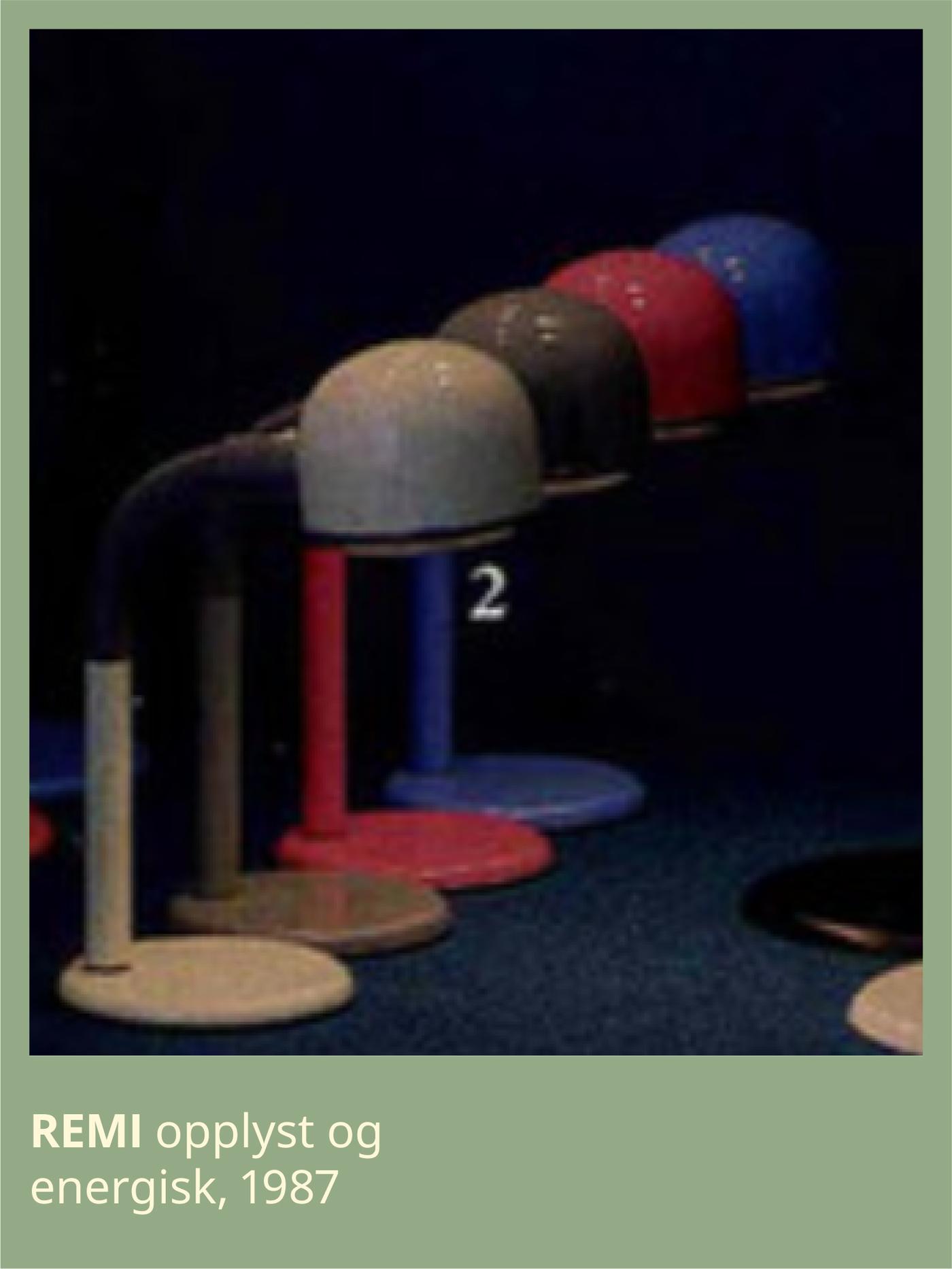 Fargerike bordlamper. 