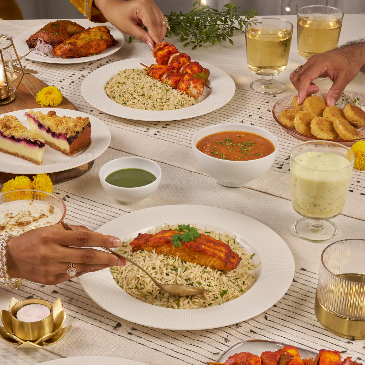 Festive food menu