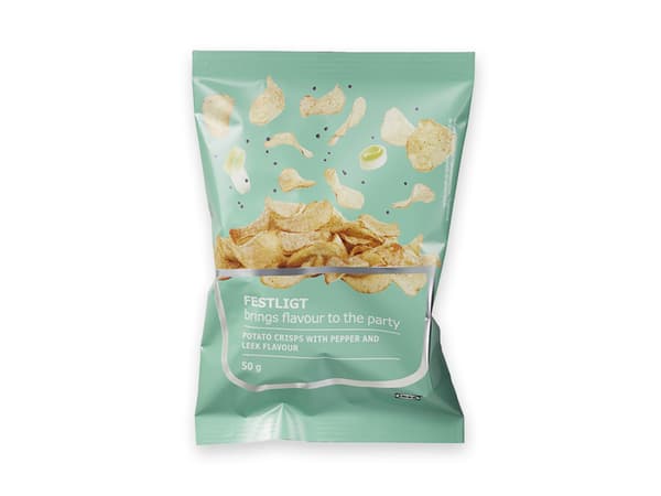 FESTLIGT Potato Crisps with pepper & leek flavour
