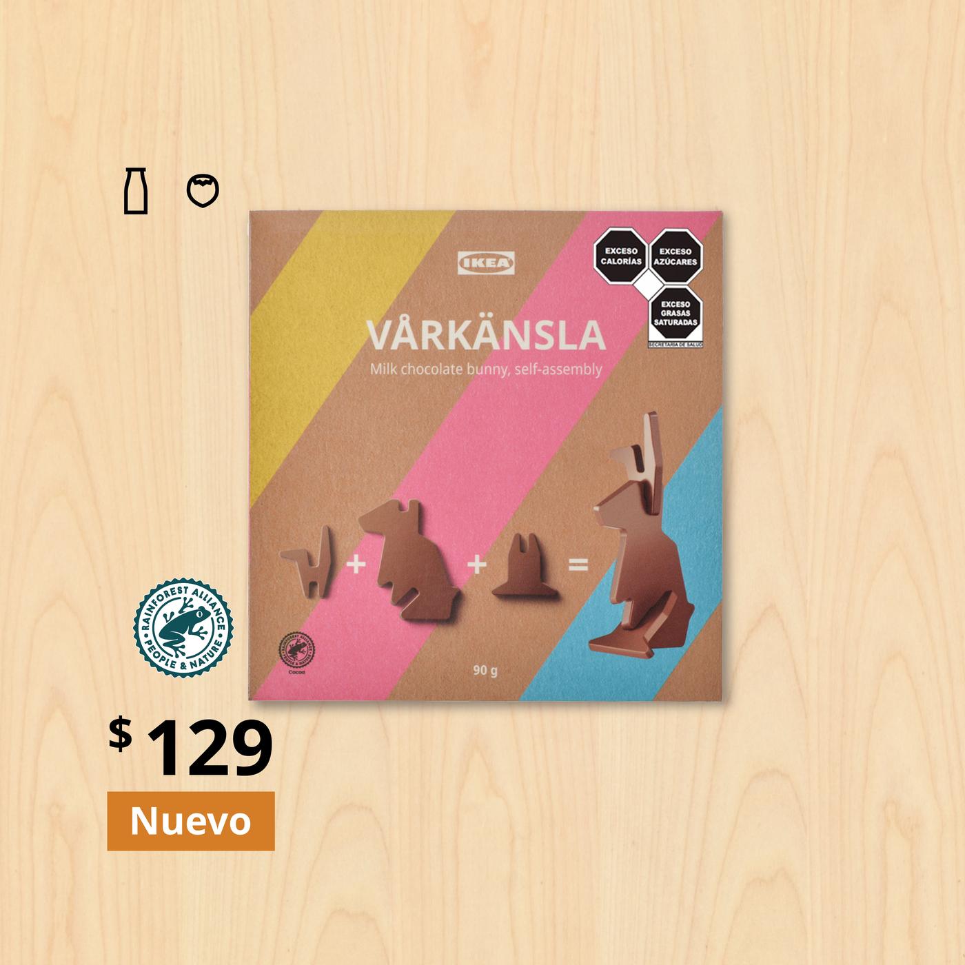 Figura de chocolates con leche de 90 gr