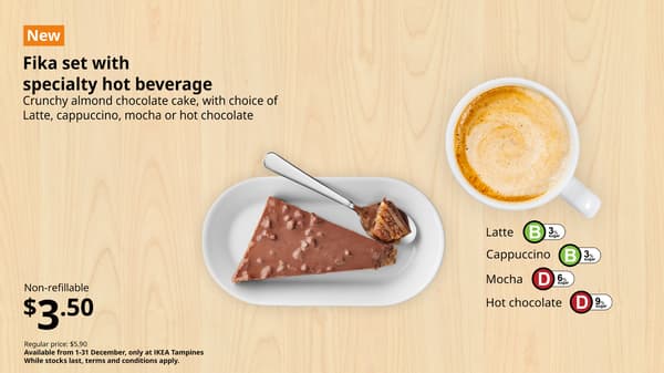 Fika set with specialty hot beverage