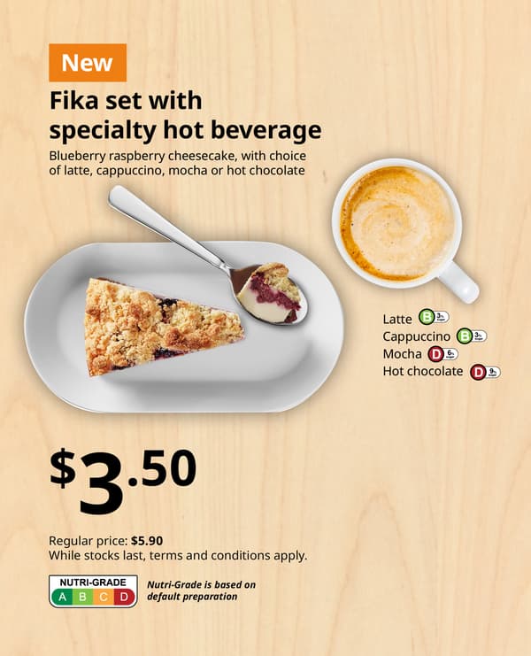 Fika set with specialty hot beverage