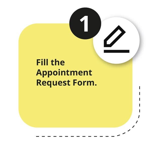 Fill the appointment request form