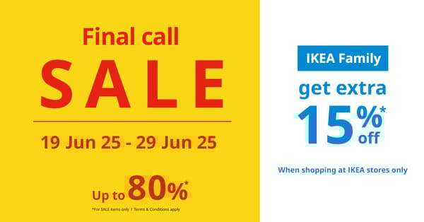 Final Call for the IKEA SALE! Enjoy massive discounts on over 800 items — available for a limited time only from .Don’t miss out — shop now before it’s gone! 