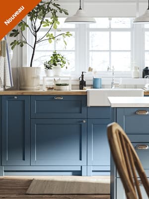 Finition LERHYTTAN bleu traditionnel