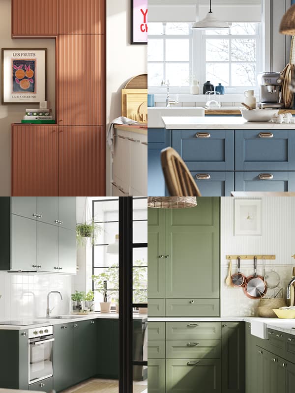 Finitions colorées de cuisine IKEA