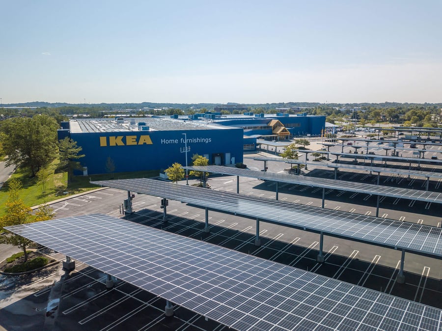 IKEA US opens its first solar car park in Baltimore IKEA