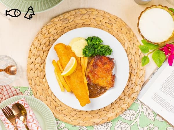 fish & chips and chicken chop combo