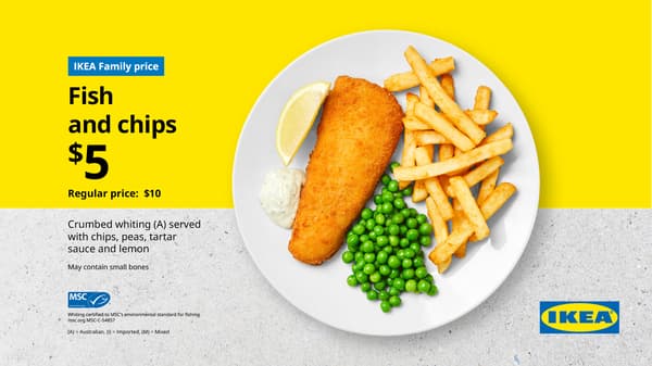 Fish and chips plate.
