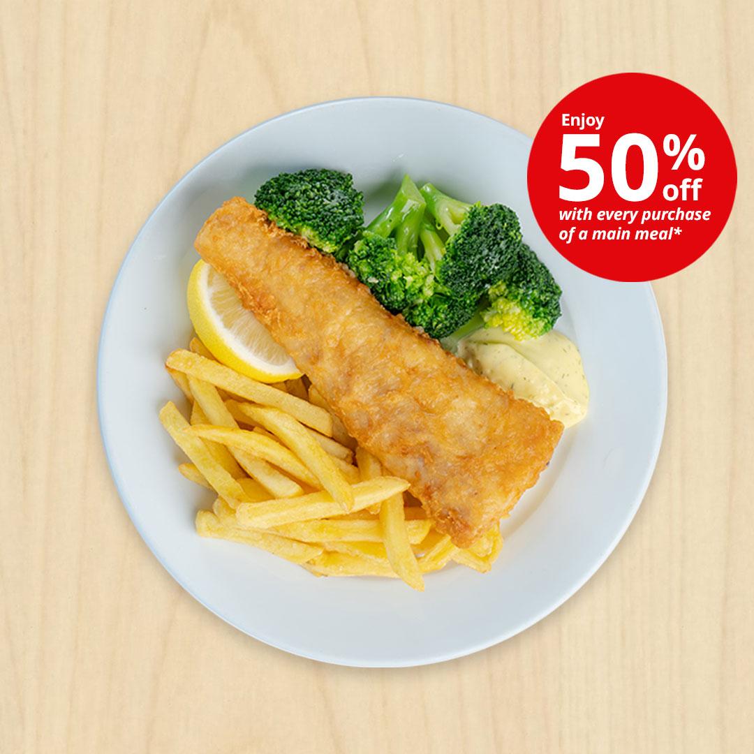 Fish and chips promo