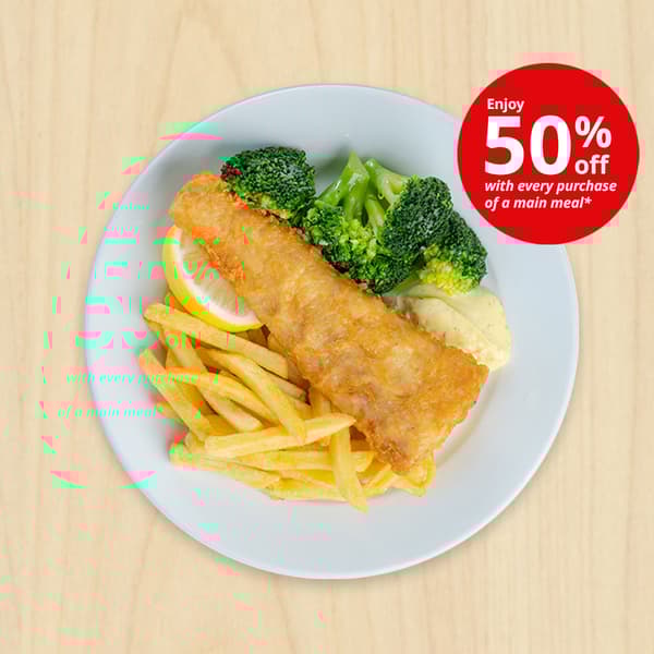 Fish and chips promo