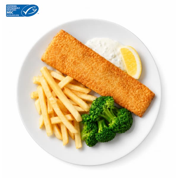 Fish and chips 
Served with french fries and broccoli
149 THB