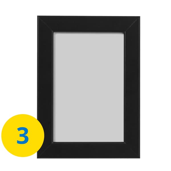 FISKBO frame, black.