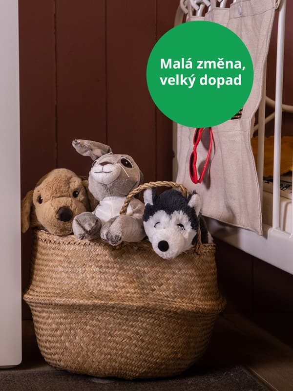 FLÅDIS koš z mořské trávy.
