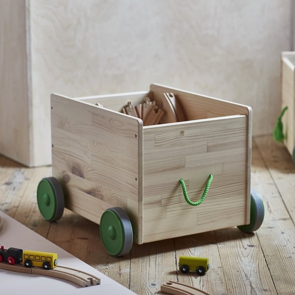 FLISAT
Legetøjsopbev m hjul