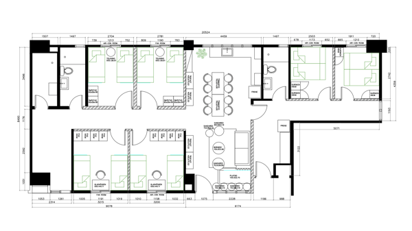 Floorplan for a learning lab for a special education school in Singapore. IKEA for Business: Business Interior Design Service
