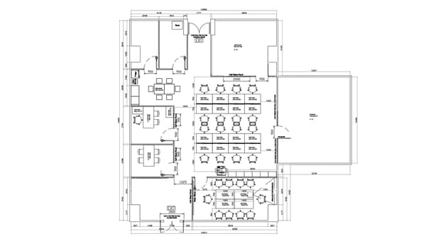 Floorplan for a well-designed office for a local tech start up in Singapore. IKEA for Business: Business Interior Design Service