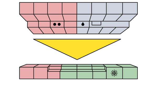 Floorplan of a Parallel kitchen