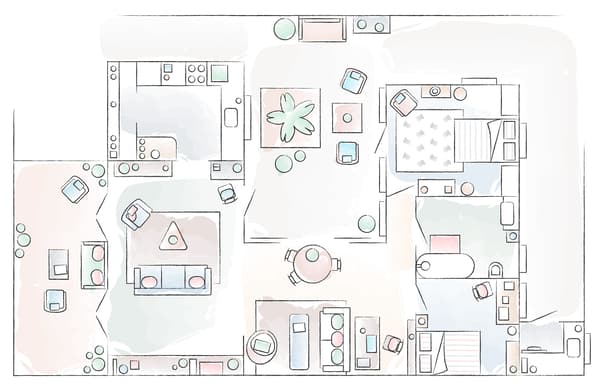 Floorplan of Ingrid’s home.