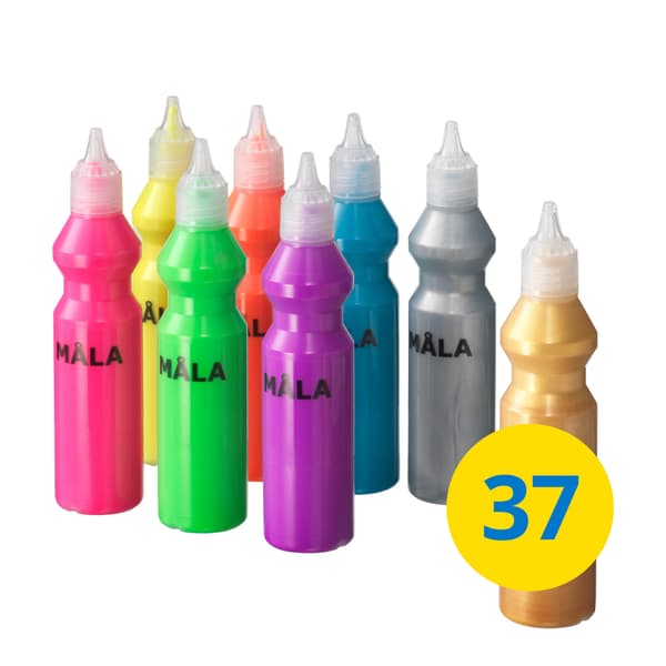 Fluorescenčná farba s trblietkami MÅLA.