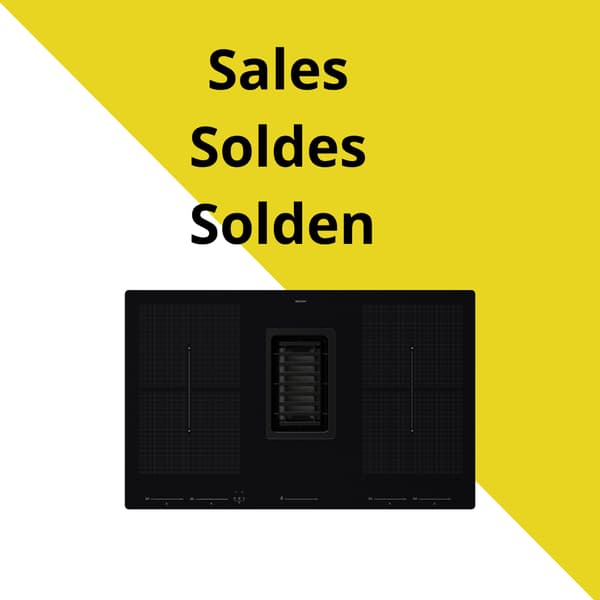 FÖRDELAKTIG
Inductiekookplaat/geïnteg afzuigkap, IKEA 700 zwart, 83 cm