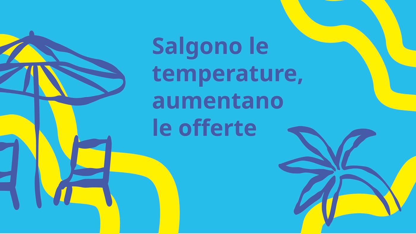 fondo azzurro con pattern giallo