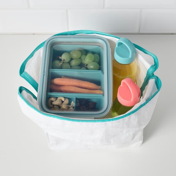 food bag and lunch box with accessories for outdoor dining