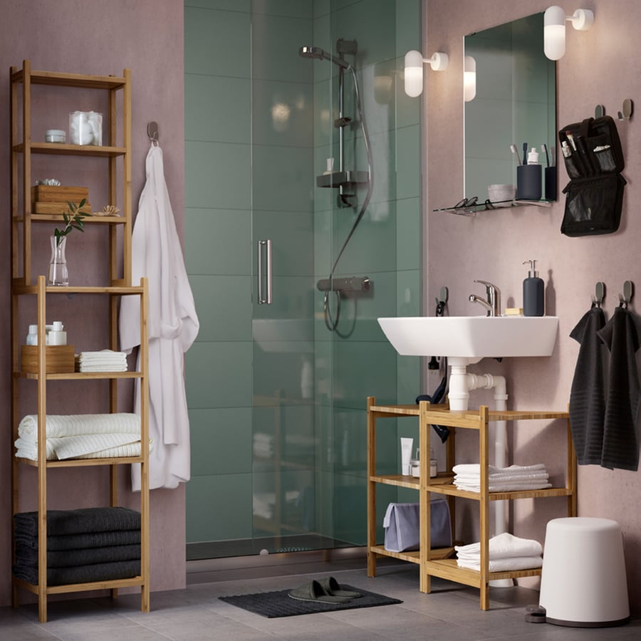 For a fresh, functional bathroom IKEA