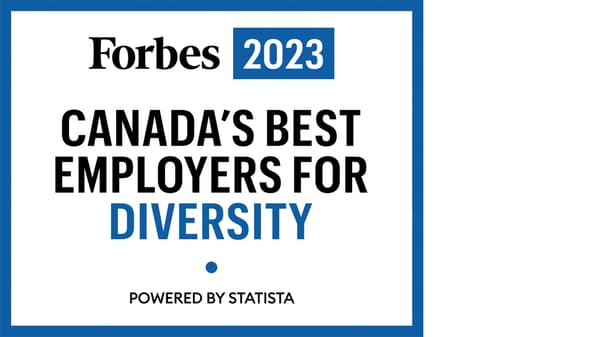 Forbes Canada’s Best Employers for Diversity award