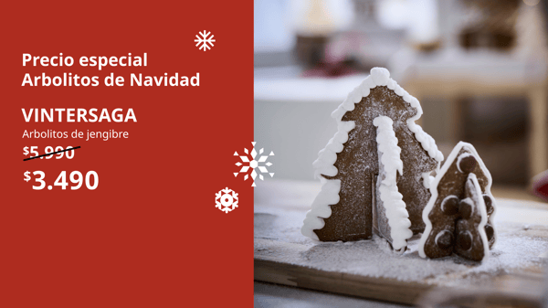 Foto promocional arbol de navidad de jengibre. 