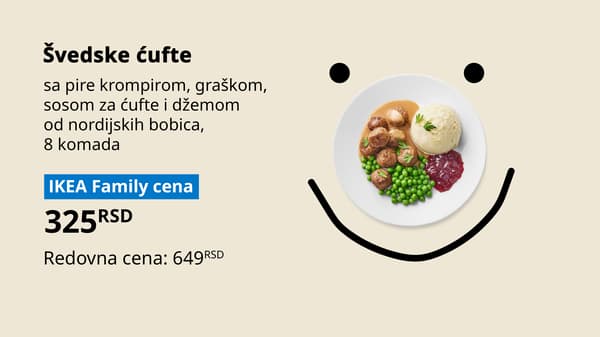 Fotografija IKEA Family ponude za dane švedske hrane