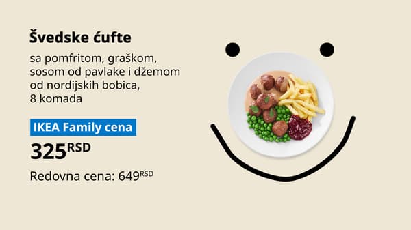 Fotografija IKEA Family ponude za dane švedske hrane