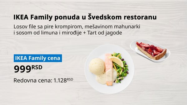 Fotografija jela na IKEA Family ponudi.