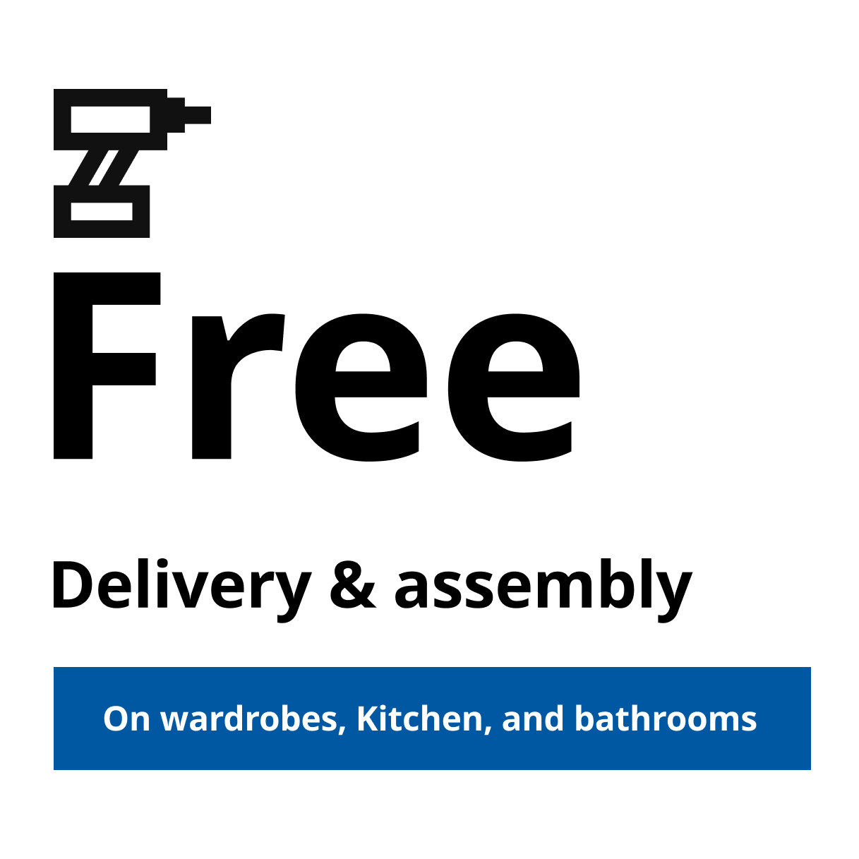 Free delivery & assembly.