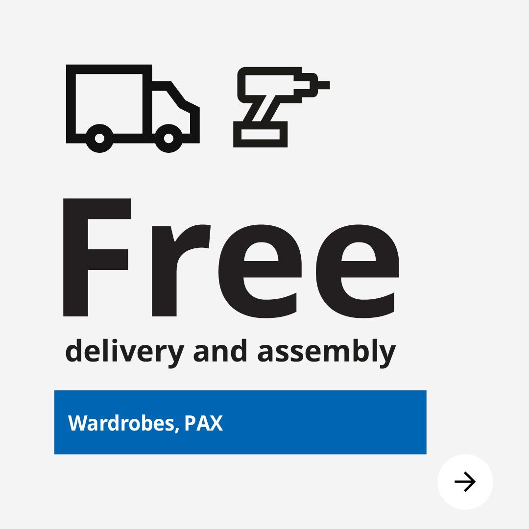 Free delivery and assembly artwork.