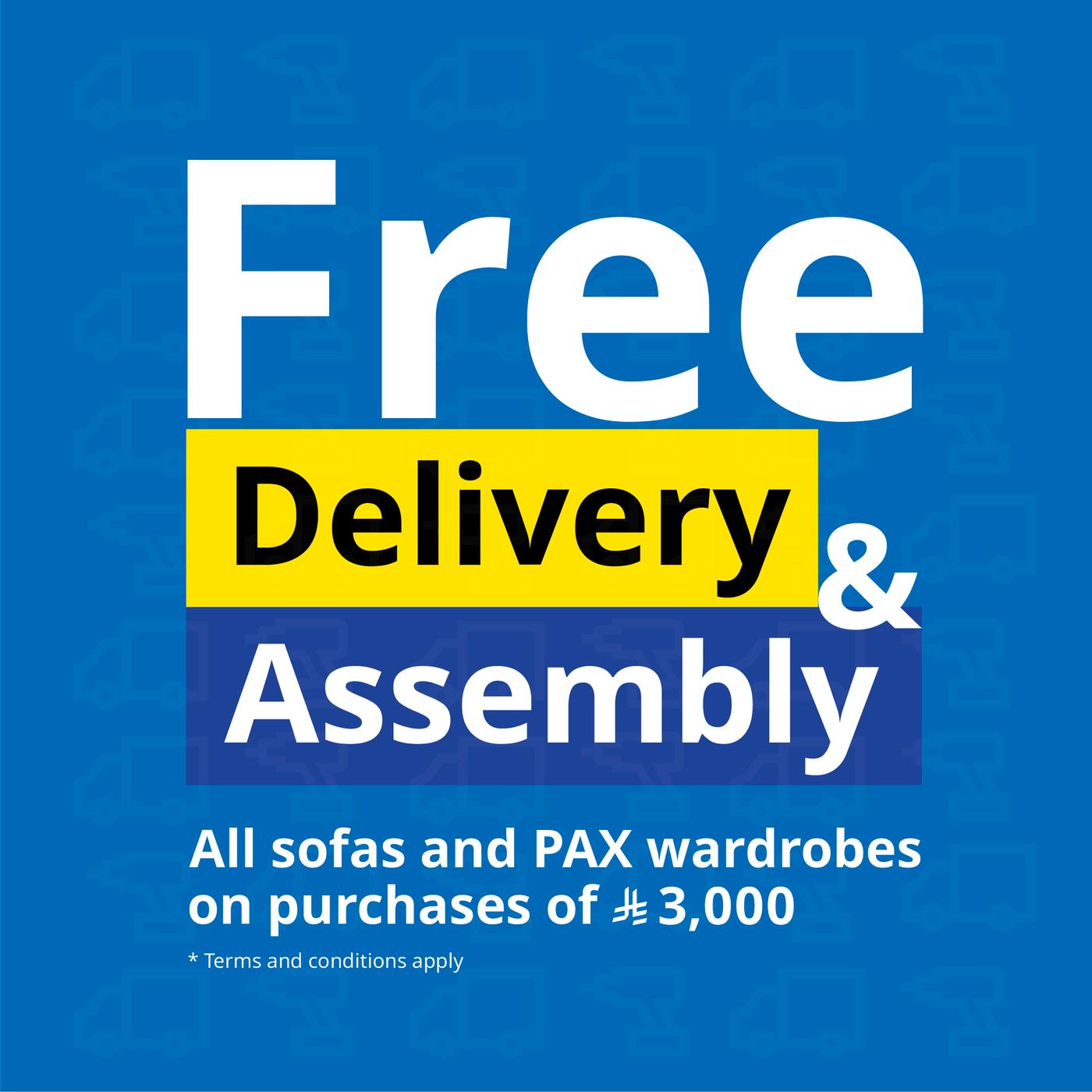Free delivery & assembly