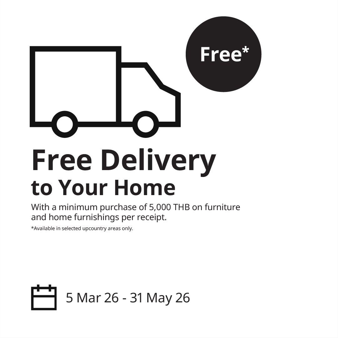 Free Delivery!
Available in Bangkok, Samut Prakan, Nonthaburi, Pathum Thani, Nakhon Pathom, Phuket, and Chiang Mai only*