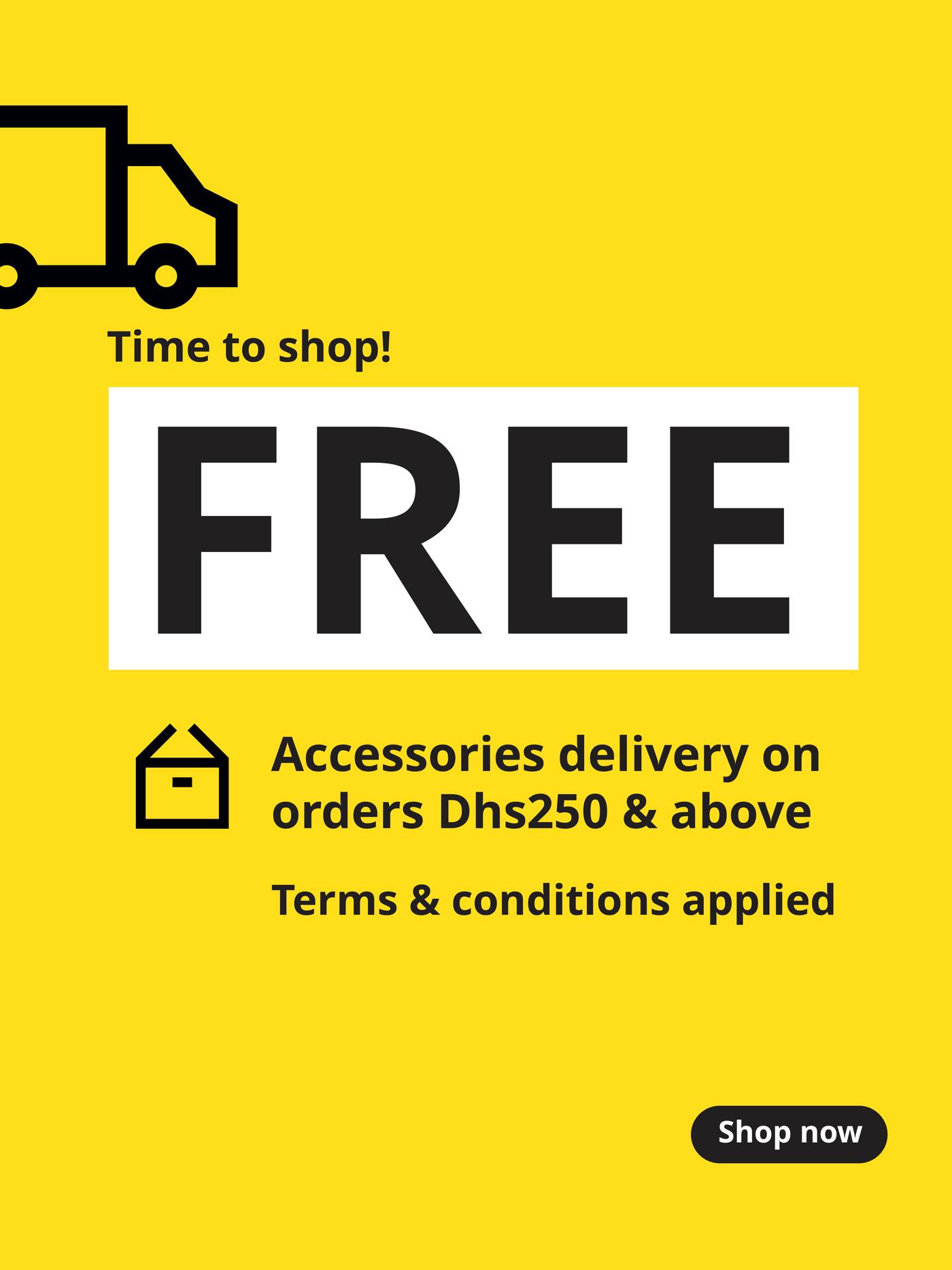 Free delivery*