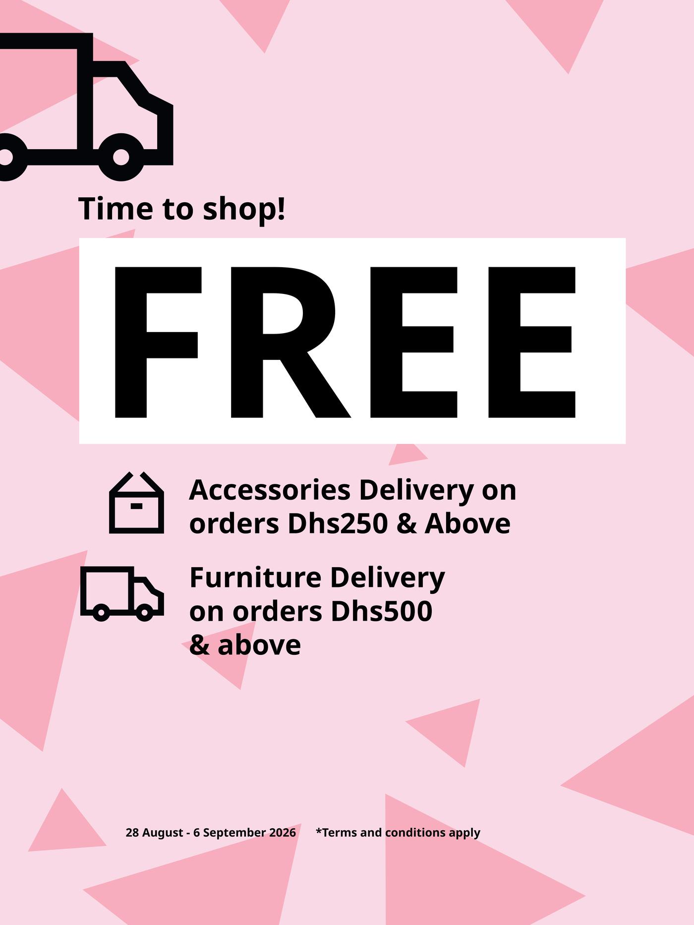 Free furniture delivery 