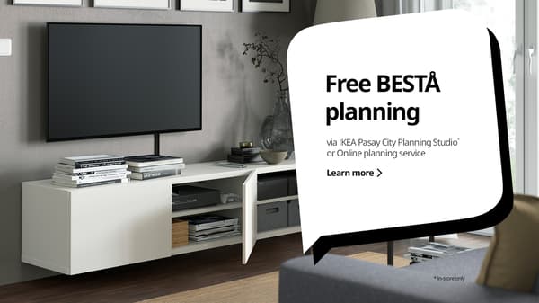 Free PAX Planning at IKEA Pasay City Planning Studio and Online planning service.