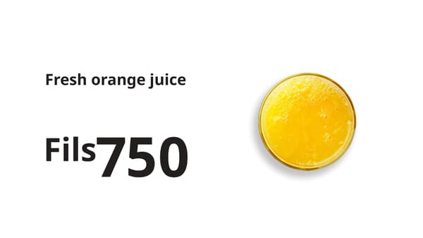 fresh orange juice