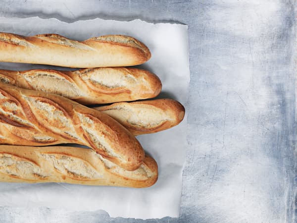 Freshly baked homemade loaves