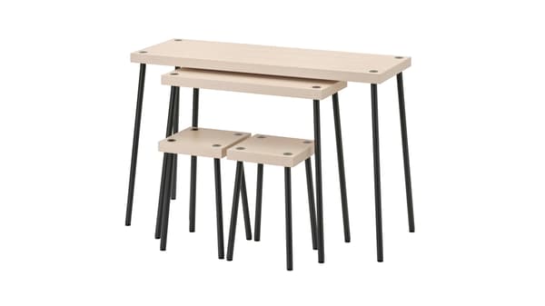 FRIDNÄS tab gigogne av tabouret, lot 4 n/mot bou