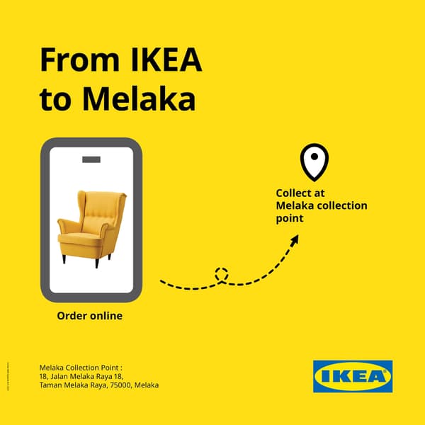 From IKEA Tebrau, Johor Bahru to Melaka