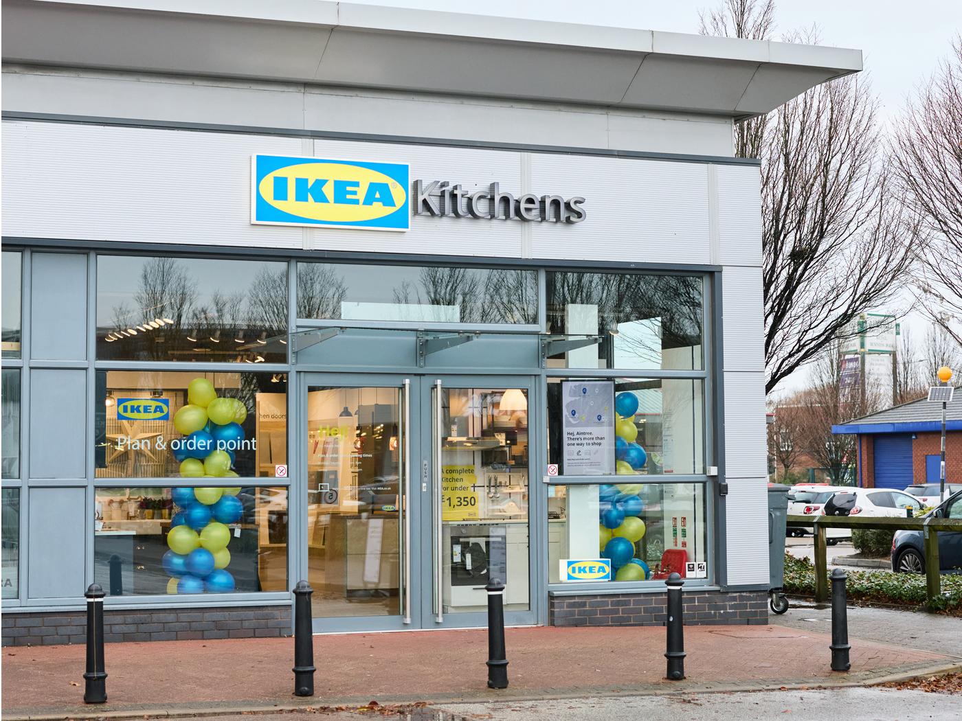 Front of an IKEA plan and order point