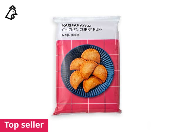 Frozen IKEA Chicken Curry Puff with eggs, 6pcs